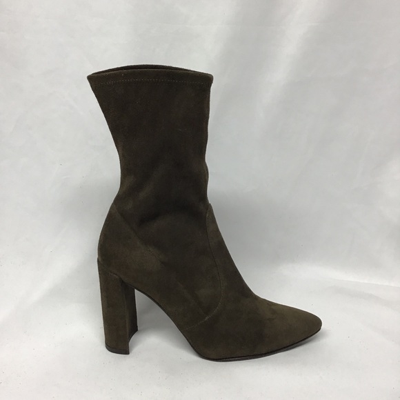 Stuart Weitzman Shoes - Stuart Weitzman Olive Suede Boots